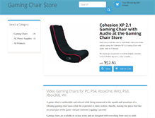 Tablet Screenshot of gamingchairstore.com